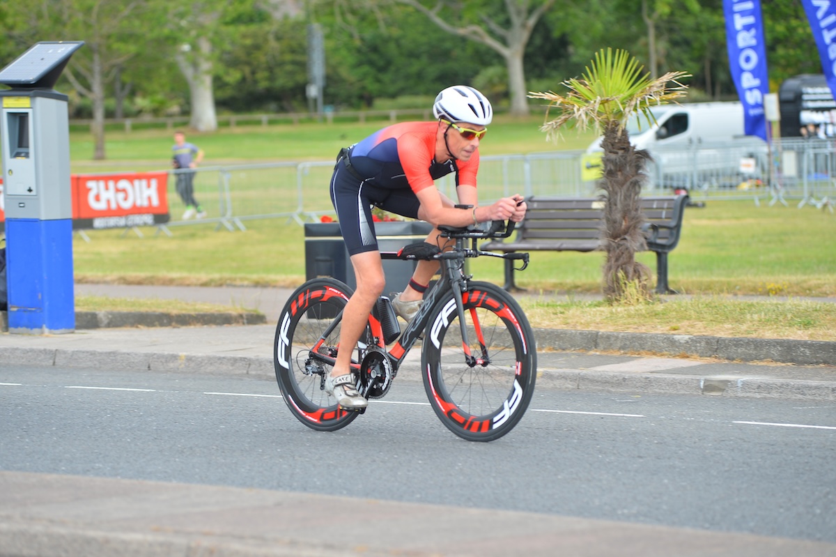 Participants crossing the finish line at the English Riviera Festival